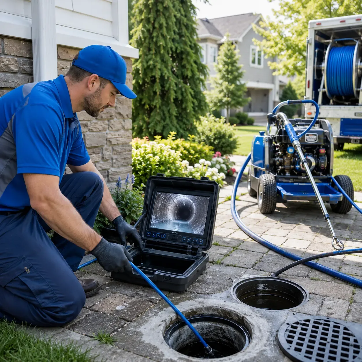 Outdoor drain cleaning professionals serving Point, TX