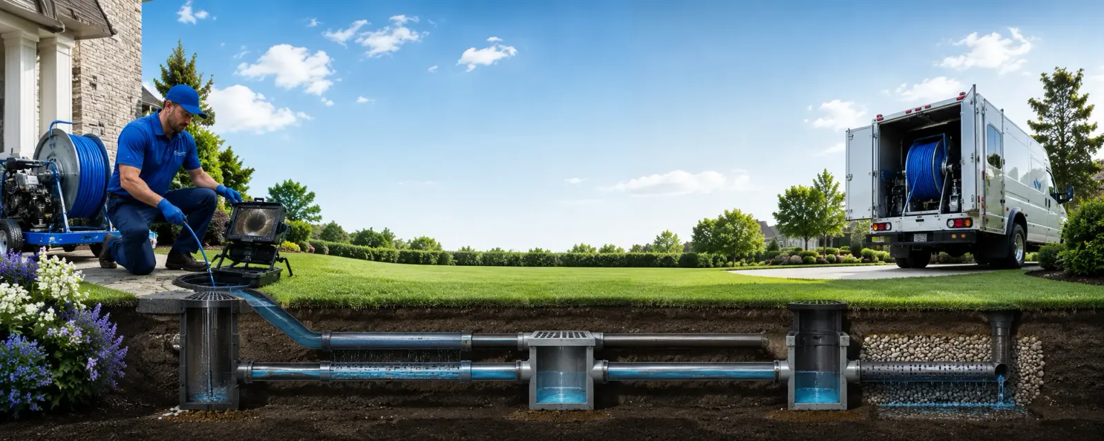 Outdoor drain cleaning information for Point, TX